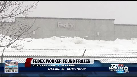 FedEx worker found frozen outside freight location in Illinois