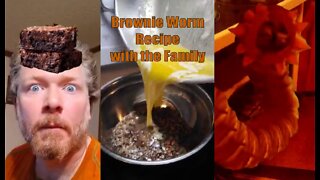 Deadly Brownies! Brownie Worm Recipe With The Family.