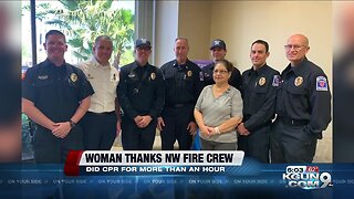Northwest Fire crew performs CPR on woman for more than an hour, saves her life