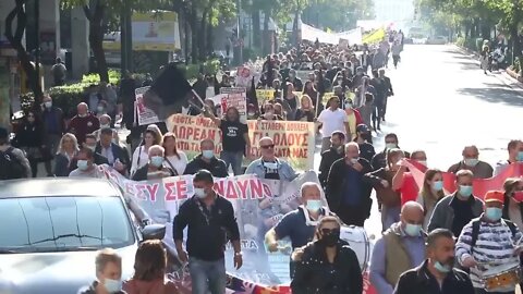 GREECE - Medical Workers Protest Against Mandates