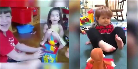 Funny Baby acting like Humans Compilation.