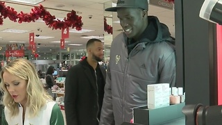Bucks players treat kids to Christmas shopping