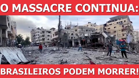 Bombas caem em Gaza, brasileiros cercados em escola, CRIME DE GUERRA!- Análise do Stoppa