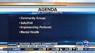 School Safety Committee holds second hearing today