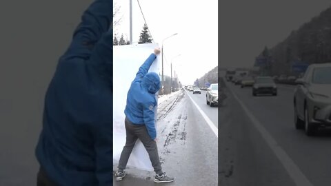 🇷🇺On the Leningrad highway in Moscow, Russian fans held a rally in support of the Serbian national