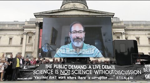 Dr Andrew Kaufman speech in Trafalgar Square