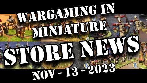 Wargaming in Miniature 🔴Ebay store News Nov 13th 2023