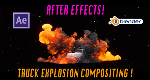 Blender 3d Explosion compositing: After Effects walkthrough