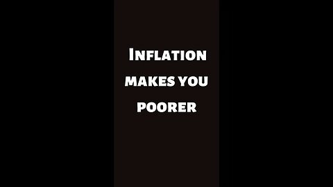 How Inflation Makes You POOR! #shorts