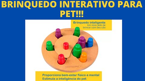 Brinquedo Interativo Pet Games Roleta para Cães