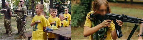 Ukrainian Azov Nazi's Militarize Young Children - Pure Evil