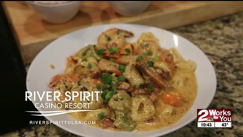 In The Kitchen with Fireside Grill: Tasso Ham and Shrimp Tortellini