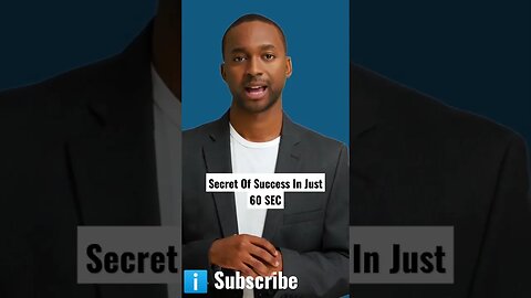 Secret Of Success In Just 60 SEC - #shorts #viral