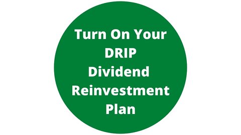TD Ameritrade - How To Turn On DRIP