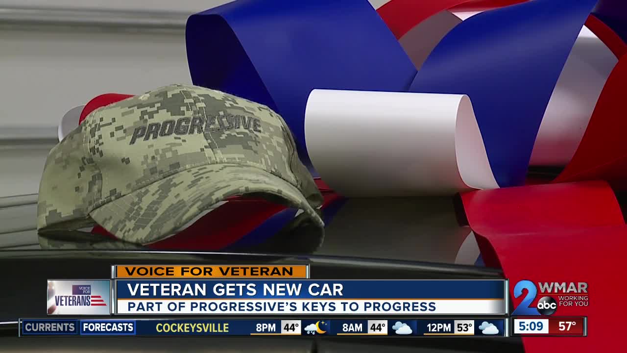 Baltimore veteran gets new car as part of 'Keys to Progress' program