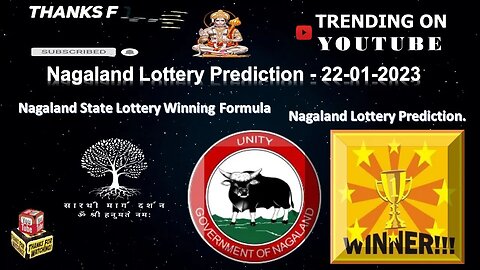 NAGALAND STATE LOTTERY PREDICTION NUMBER FOR TODAY 22-01-2023