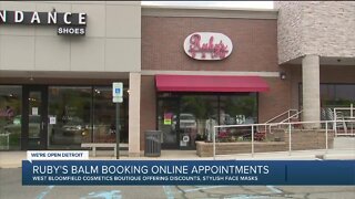 Ruby's Balm now selling face masks, taking online appointments