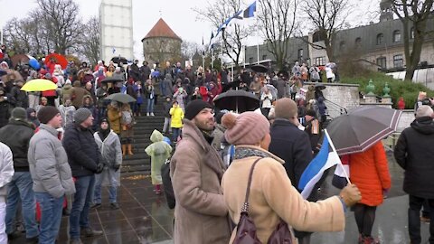 Estonia: Thousands protest in Tallinn against СOVID-19 restrictions - 23.10.2021