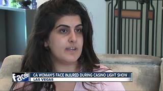 Woman files suit after drone hits her face during casino light show