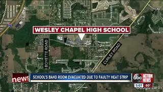 Wesley Chapel High School evacuated after faulty heat strip fills band room with smoke