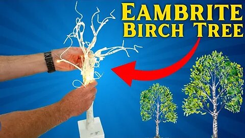EAMBRITE Tabletop Tree Christmas Decorations, Mini Birch Tree with Lights (UNBOXING & REVIEW!)