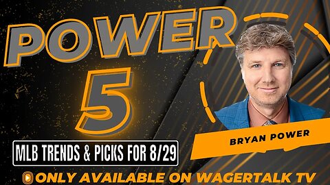 MLB Picks and Predictions Today on the Power Five with Bryan Power {8-29-23}