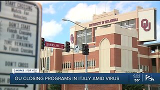 OU Closing Programs In Italy Amid Virus