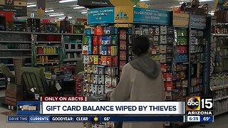 Gift card balance wiped by thieves