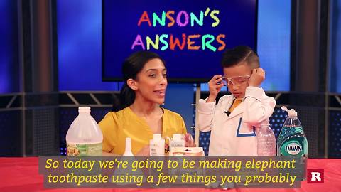 Anson Wong, boy genius, makes elephant toothpaste | Anson's Answers