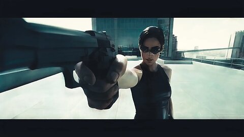 The Matrix [9/13] Animated CLIP | The Rooftop Showdown - Bullet Time (1999)