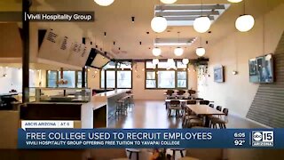 Free college used to recruit employees