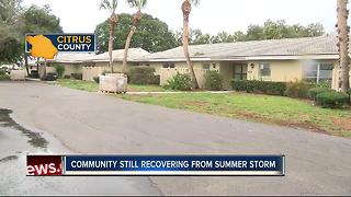 Community still recovering from summer storm