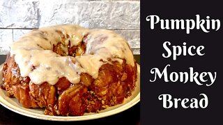 Easy Recipes: Pumpkin Spice Monkey Bread with Cream Cheese Glaze