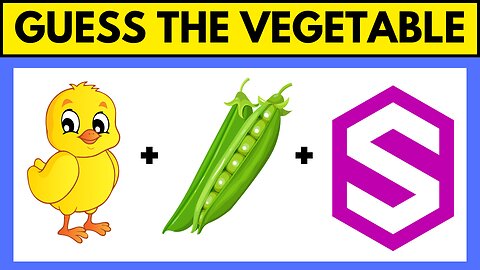 Can You Guess The VEGETABLE from Emoji | Emoji Quiz Challenge