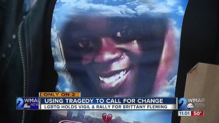 LGBTQ Community Holds Vigil and Rally for Brittany Fleming