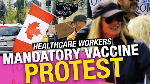 “We will stand up“: Albertans protest healthcare worker vax mandate in Calgary