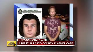 Arrest made in Pasco County flasher case
