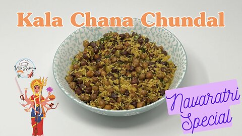 Navaratri Recipe #5 | Kala Chana Chundal 🧆