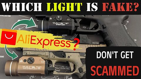Which Streamlight TLR-1 is fake? Can you tell the difference?