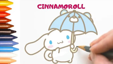 COMO DESENHAR CINNAMOROLL - FÁCIL #cinnamonroll #desenho #desenhofacil