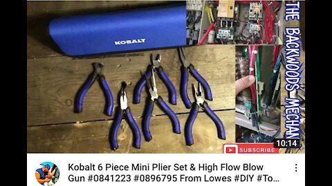 Kobalt High Flow Blow Gun & 6 Piece Mini Plier Set from Lowes #Kobalt #Youtuber