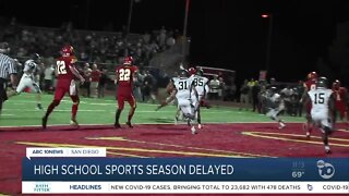 High school sports season delayed