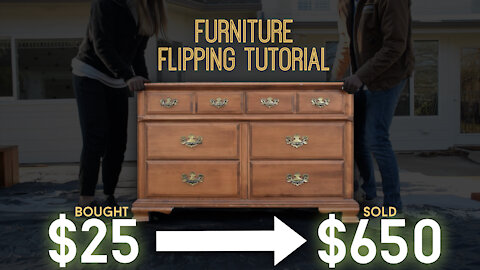 How We Flip Old Furniture For Profit!