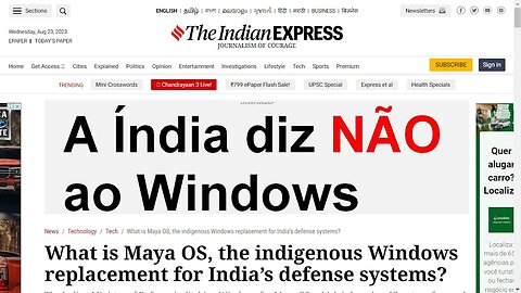 Maya OS Linux Indiano para substituir o Windows. Este vídeo não é uma Review. É a notícia do fato