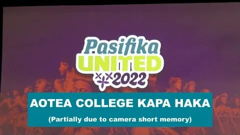 AOTEA COLLEGE KAPA HAKA (Pasifika United 2022)