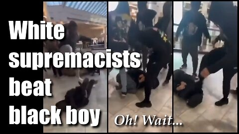 White supremacist beat lone black boy at mall