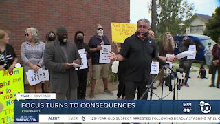 Rally calls for consequences after Coronado tortilla incident