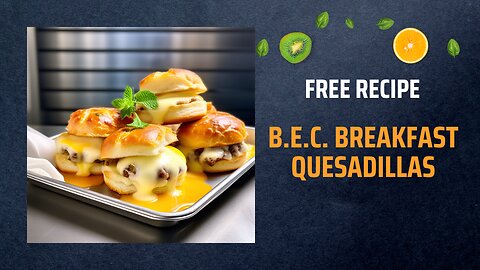 Free B.E.C. Breakfast Sliders Recipe 🍳🥓🧀Free Ebooks +Healing Frequency🎵