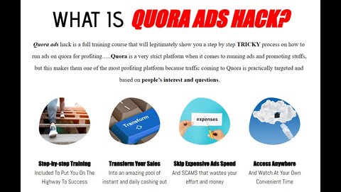 Quora Ads Hack Review-Traffic methods with Quora