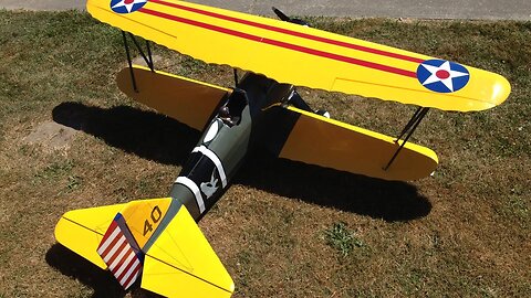 Curtiss P-6E Hawk Biplane with Bomb Drop at Warbirds Over Whatcom